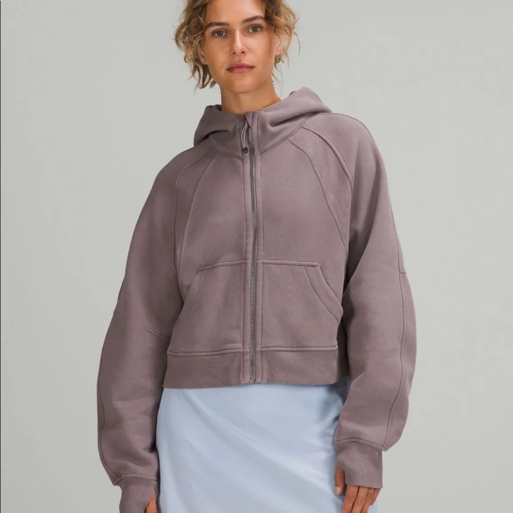 Lululemon Scuba Oversized Full Zip * Lunar Rock XS/S NWT Discontinued - Picture 1 of 8